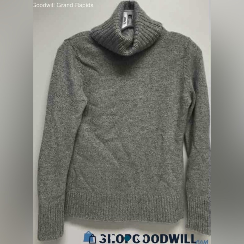 Ann Taylor gray Cashmere Turtleneck Sweater